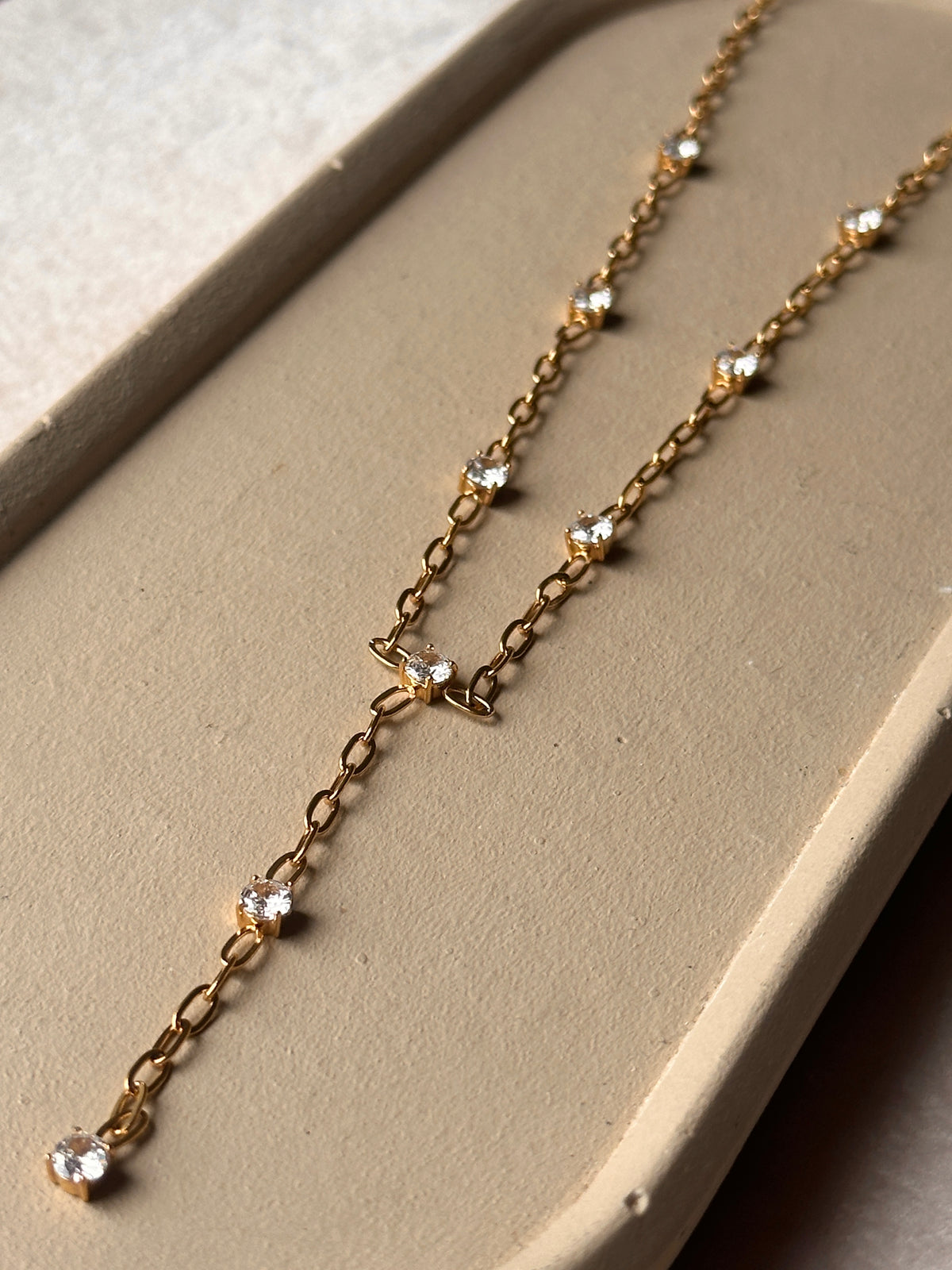 HAYAATI| TARNISH-FREE|LUXE PAPERCLIP DROP NECKLACE