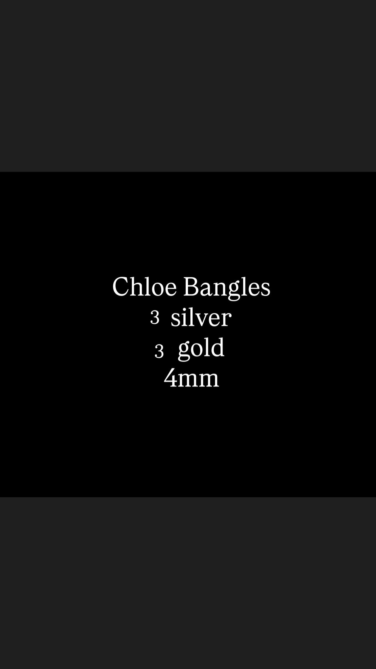 CHLOE for Loretta | Tarnish Free | Gold/Silver | Plain Bangle