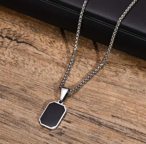 ACE | ZibaMan | Silver/ Gold Box Link Necklace | Tarnish-Free