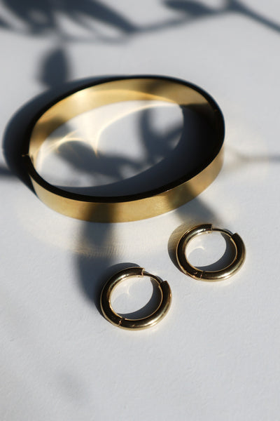 COURTNEY | Tarnish Free | Gold/Silver | Plain Bangle