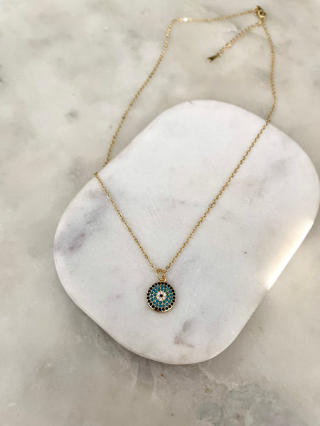 AURA | Gold/Silver/Rose-Gold | Evil Eye | Pendant necklace