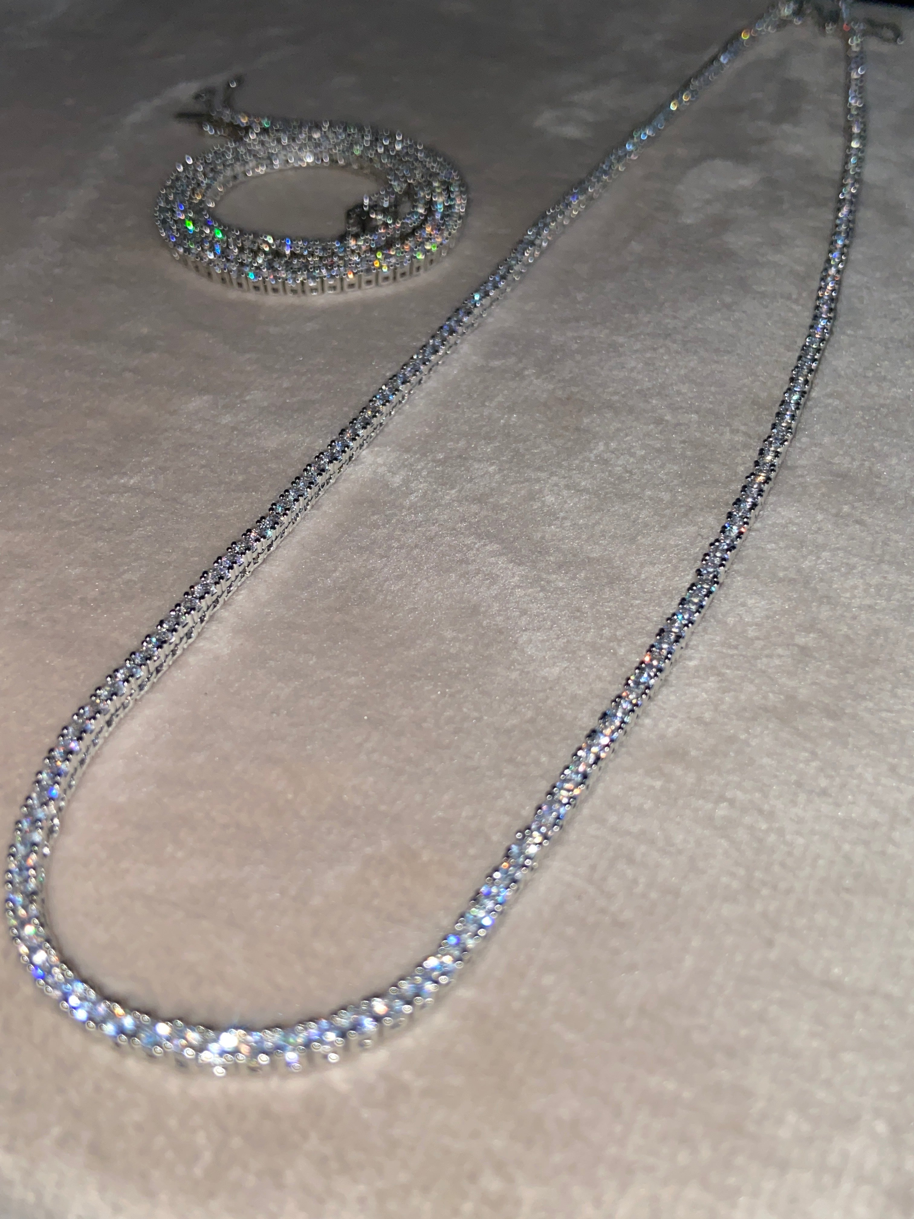 アクセサリー Glitter Motif Tennis Chain Necklace Luxury Tennis Necklace| AAA Grade Cubic Zirconia