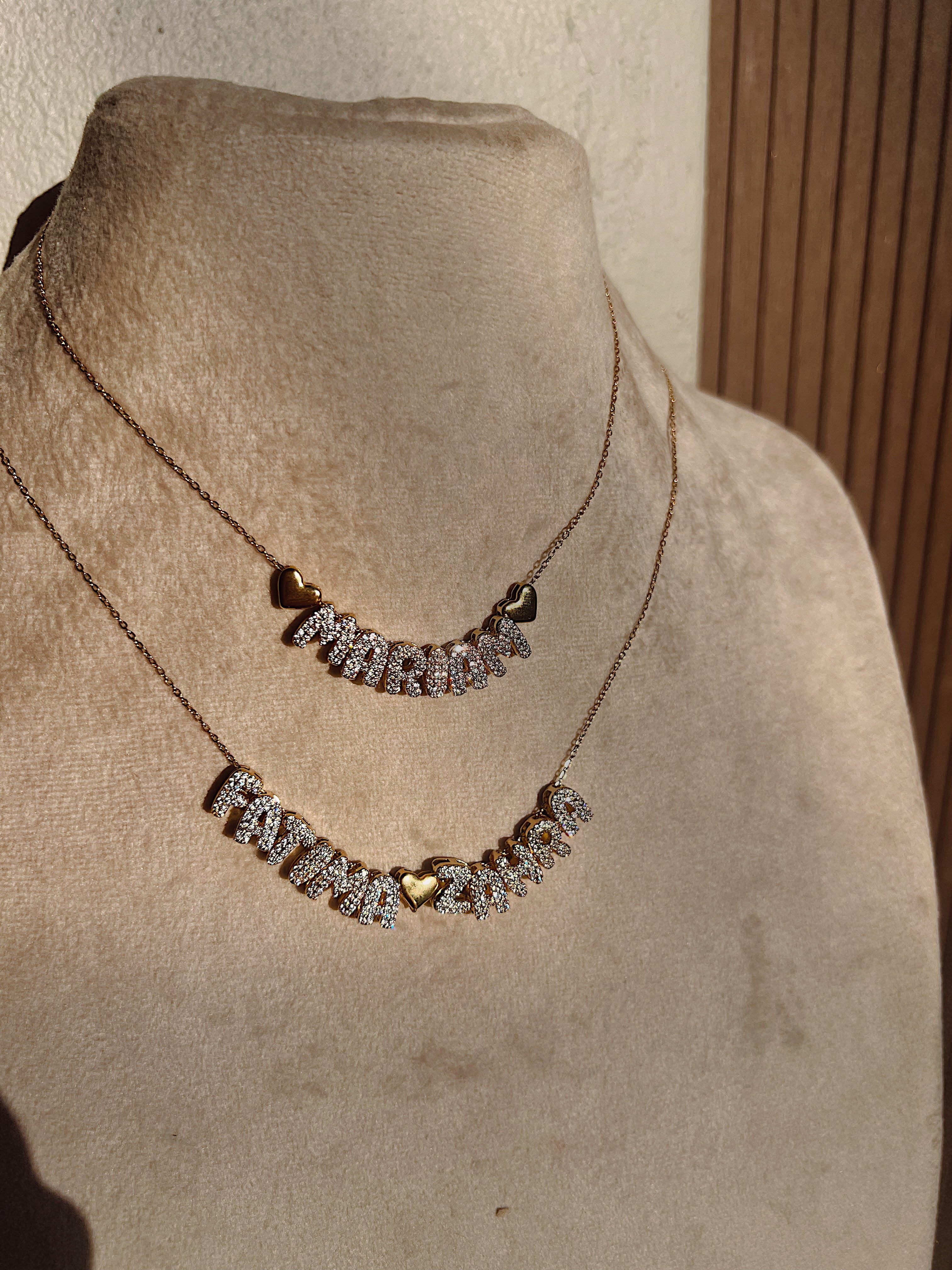 BUBBLE NAME NECKLACE - Create your own