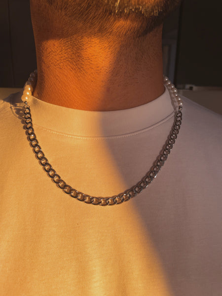 EROS | ZibaMan | Silver/Gold Pearl Necklace | Tarnish-Free