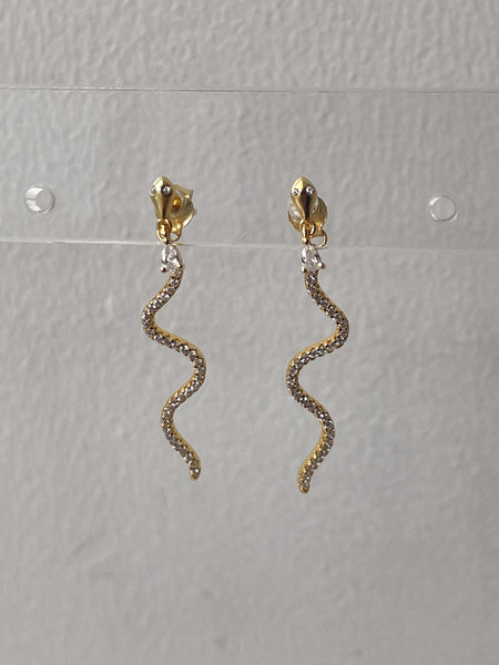 MEDUSA | S925 Sterling Silver | 18ct Gold/Silver Plated | Snake Stud Earrings