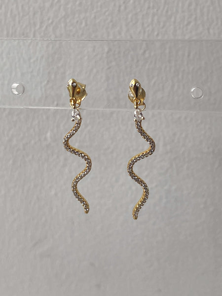 MEDUSA | S925 Sterling Silver | 18ct Gold/Silver Plated | Snake Stud Earrings