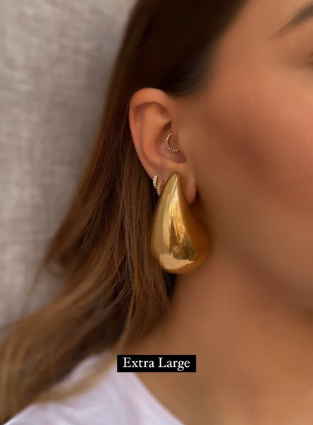KYLIE | Gold/Silver Plated | Chunky Drop Stud | Earrings | Tarnish Free