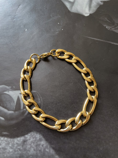 HOMME | ZibaMan | Black/Gold/Silver Cuban Bracelet | Tarnish-Free