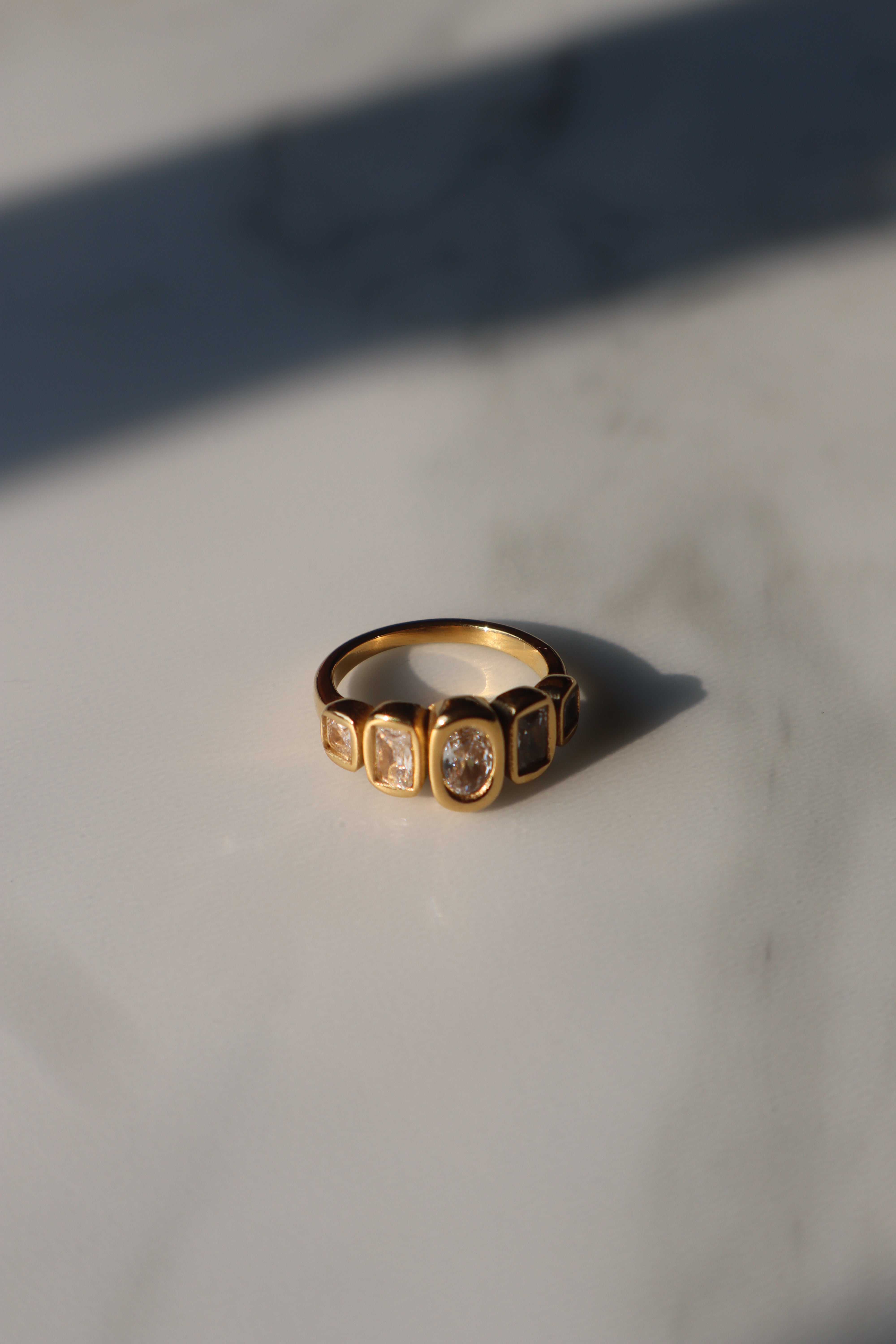 ZAINA| Tarnish-Free| Multi-Cut Jewelled Ring