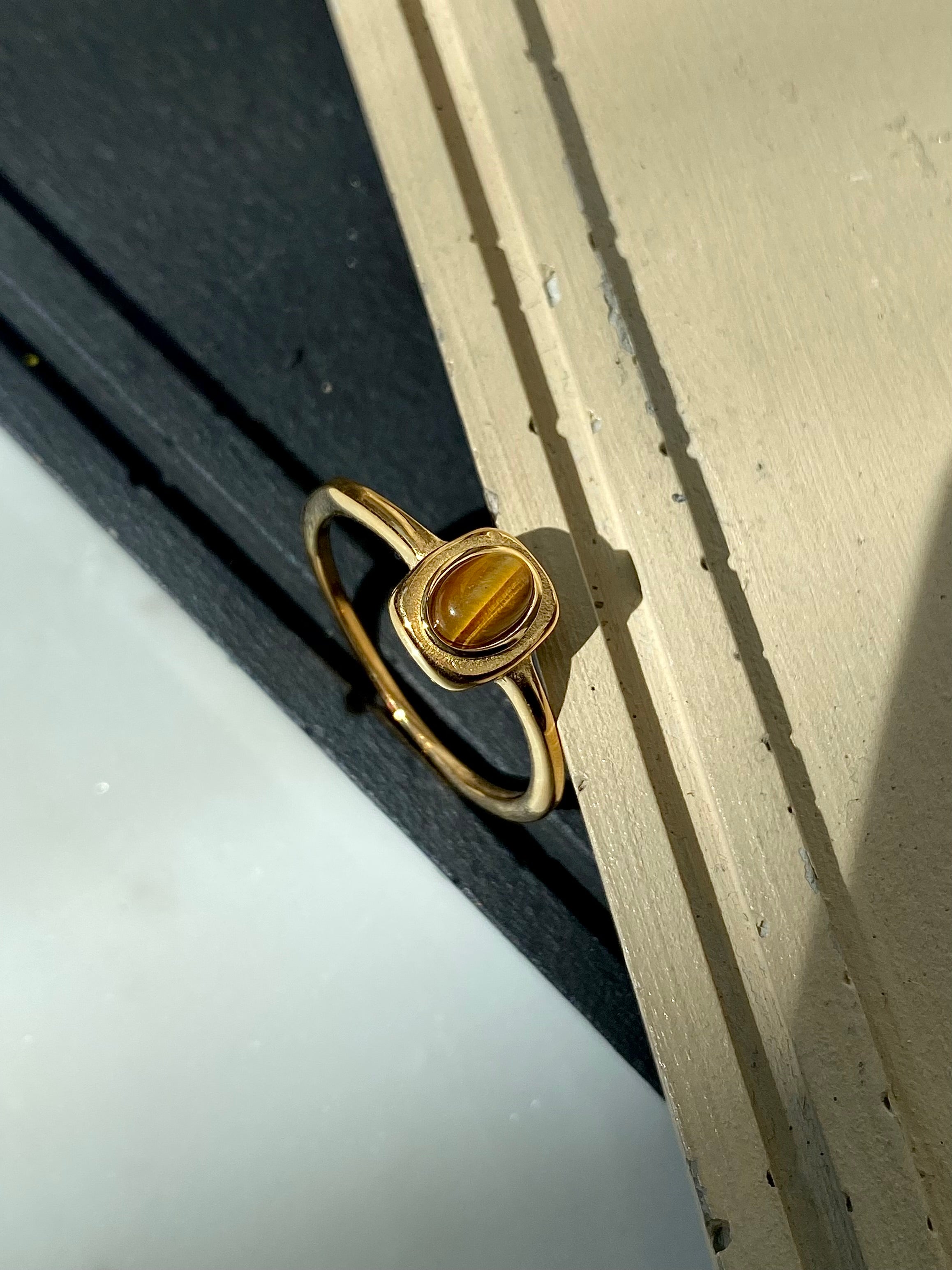 PETRA| Tarnish Free |  |Minimalist Gold Opal Ring