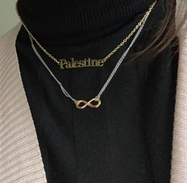 FOR PALESTINE I Tarnish Free I 18k Gold Plated Stainless Steel Palestine Necklace