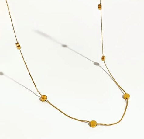 DARLA | Gold/Silver/Rose Gold Minimal ball Necklace