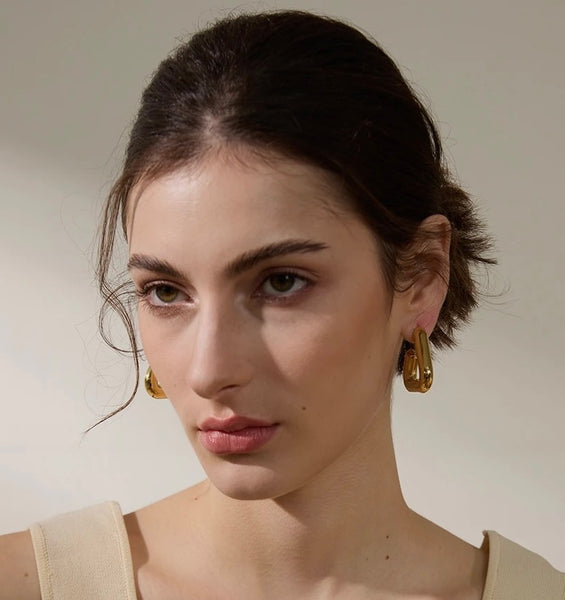 REBEL | Tarnish Free | Gold/Silver Chunky Triangle | Earring