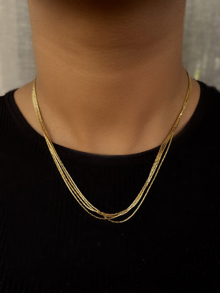 UNVEIL I Tarnish-Free | Multi Layer Chain | Gold/Silver