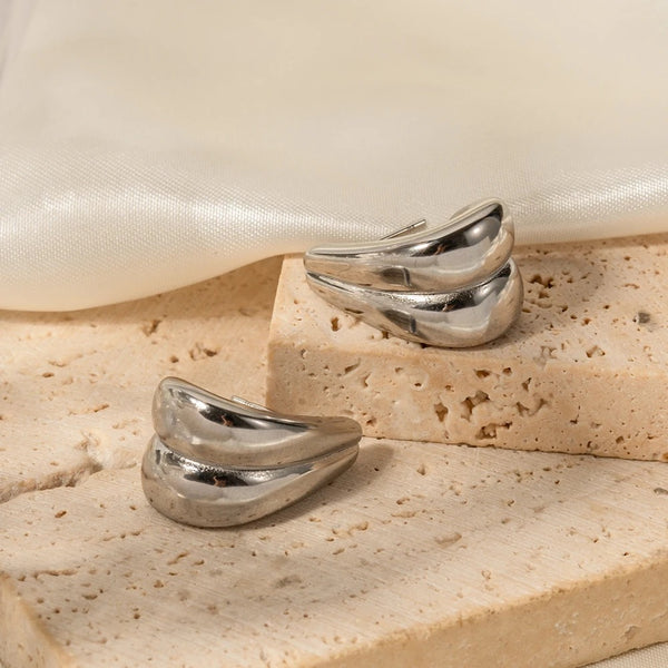 BRAVE | Tarnish-Free | Chunky Earrings | Gold/Silver