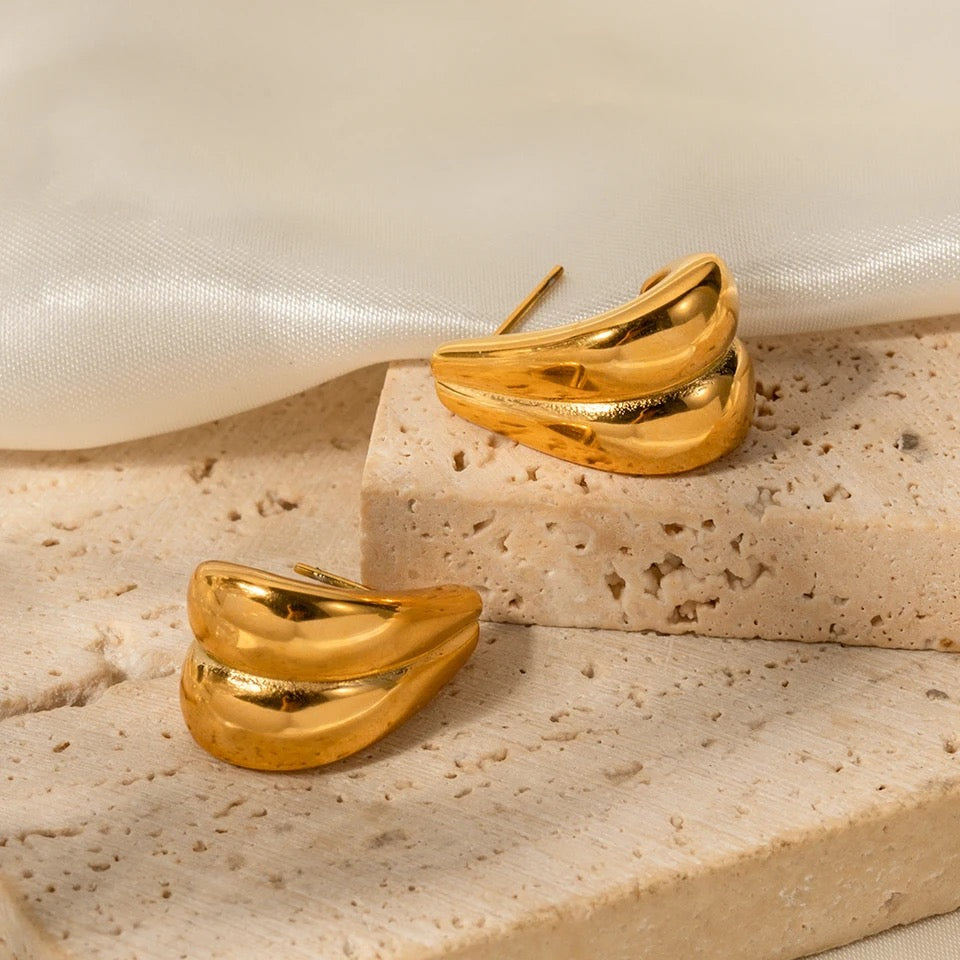 BRAVE | Tarnish-Free | Chunky Earrings | Gold/Silver