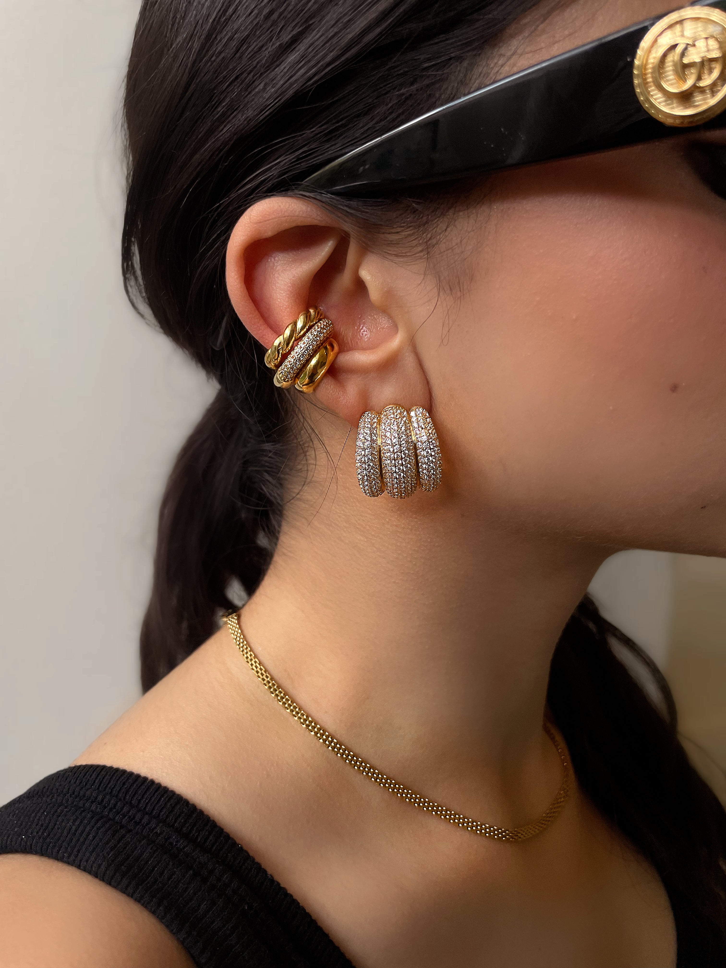 ELEGANCE | 18k Gold Plated | Pave  | Earring