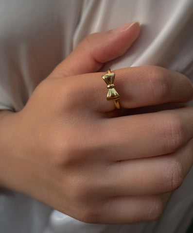 BOW RING | Tarnish Free | Gold Mini Bow | Ring