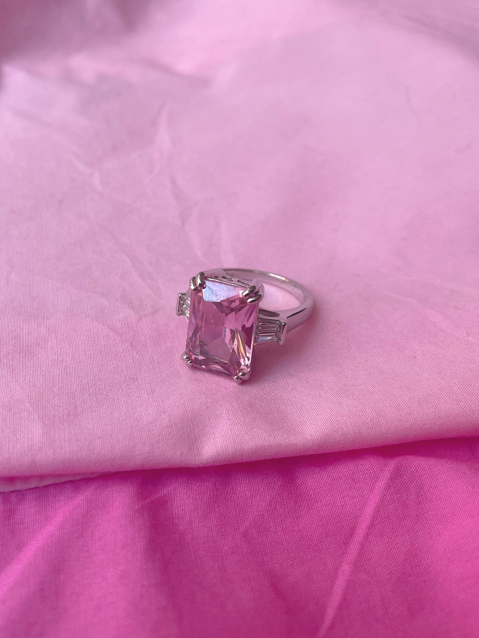 BLISSA I Luxury Pink Cubic Zirconia Ring | AAA Grade Cubic Zirconia