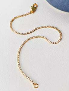 HUSNIYA | Gold Cubic Zirconia Tennis | Necklace/Bracelet