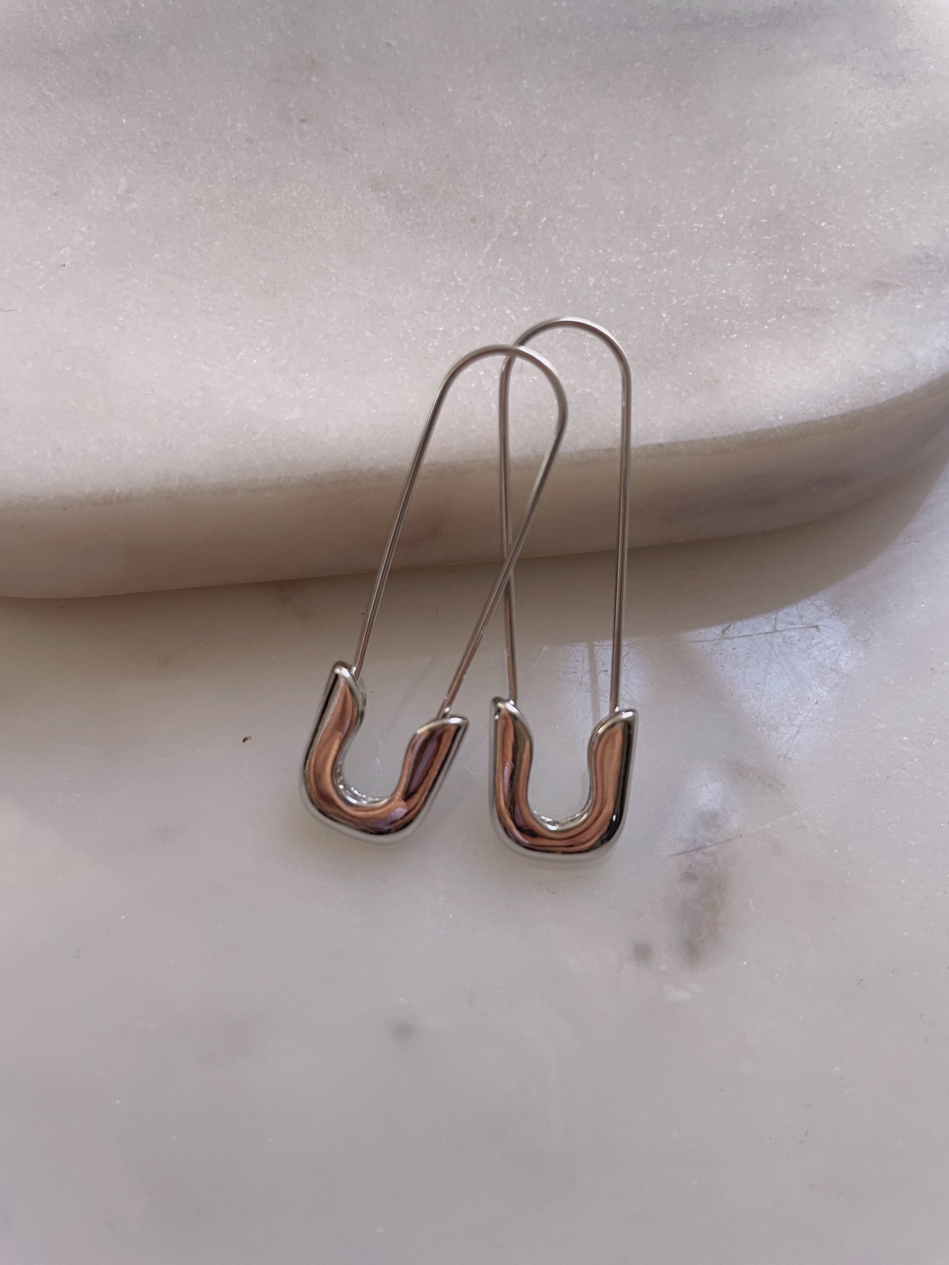 DIXIE | Jewel Encrusted Safety Pin Earrings