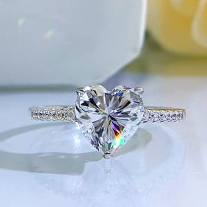 AFFECTIONATE I S925 Sterling Silver I Cubic Zirconia | Heart Ring