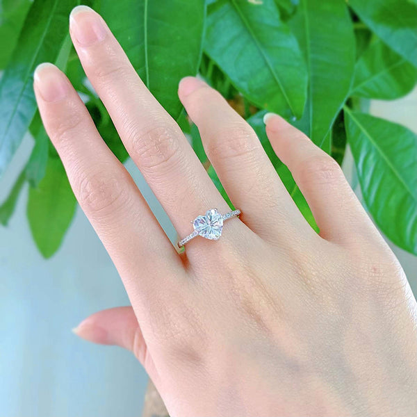 AFFECTIONATE I S925 Sterling Silver I Cubic Zirconia | Heart Ring