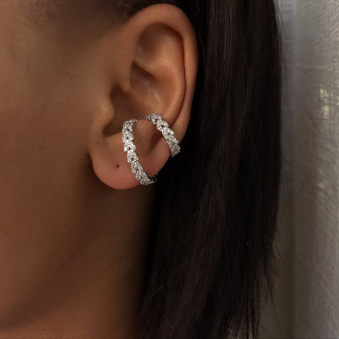 MADISON | Silver Adjustable Ear Cuff | (Single Piece) | No Piercing needed
