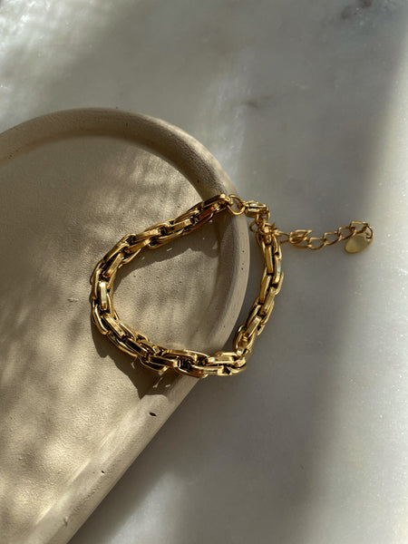 NEVADA | Tarnish-Free | Gold Chunky Interlinked | Necklace/Bracelet