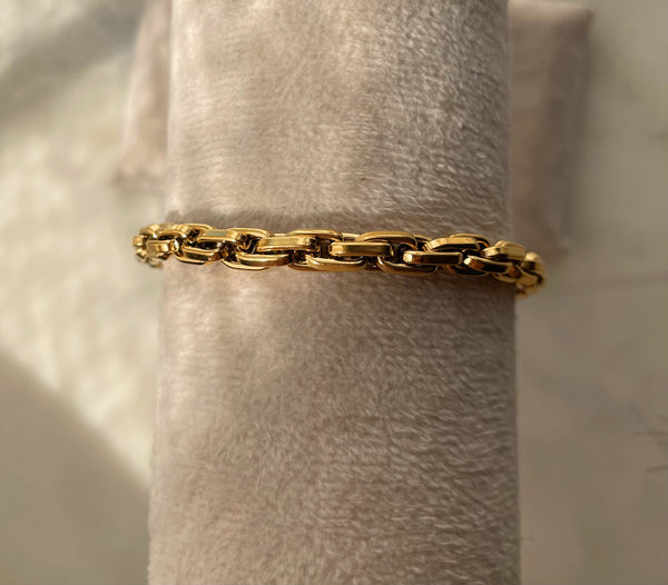 NEVADA | Tarnish-Free | Gold Chunky Interlinked | Necklace/Bracelet