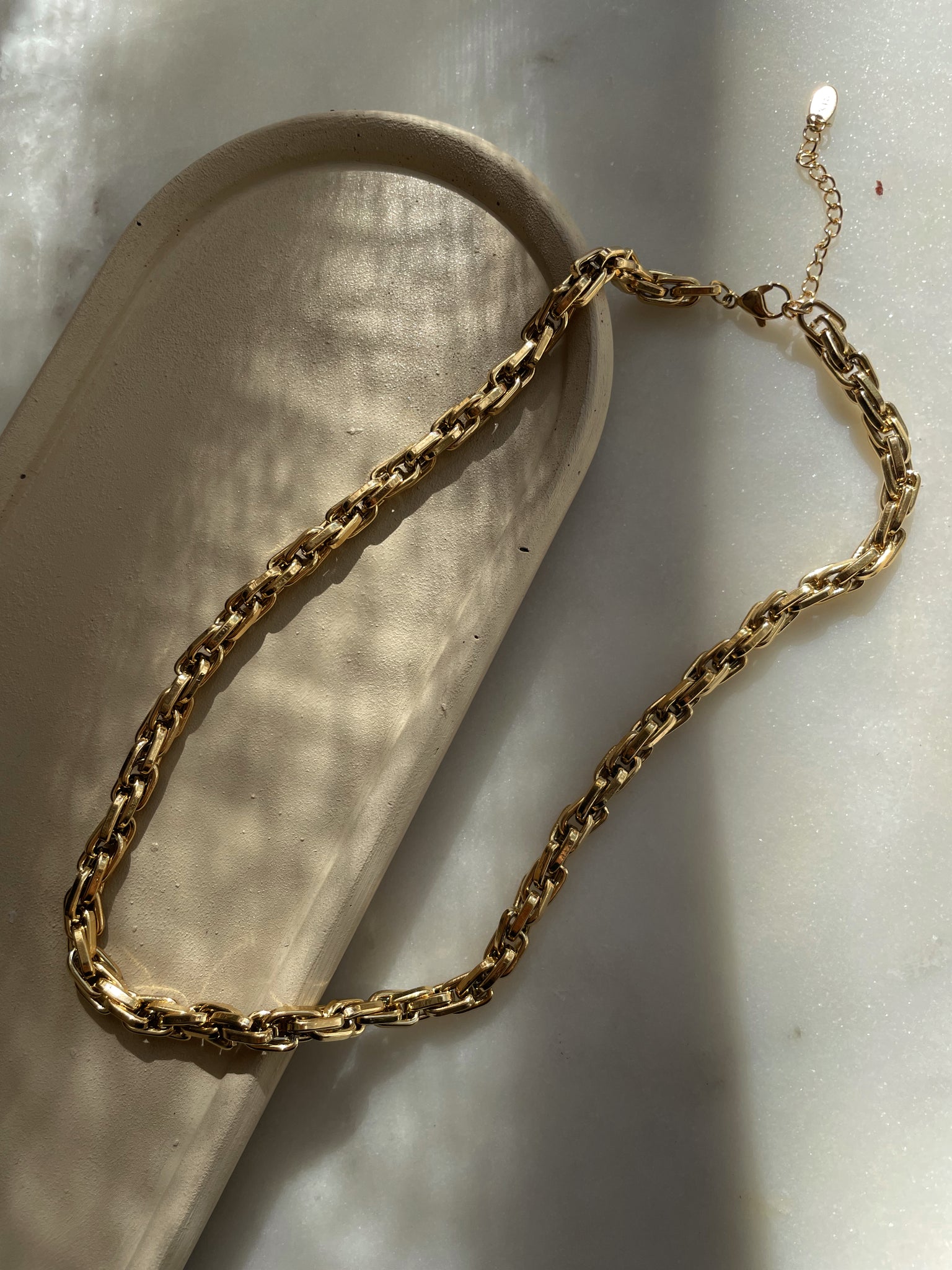 NEVADA | Tarnish-Free | Gold Chunky Interlinked | Necklace/Bracelet