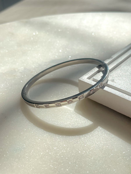 SOLSTICE | Tarnish Free | Gold/Silver/Rose-Gold | Cubic Zirconia | Bangle