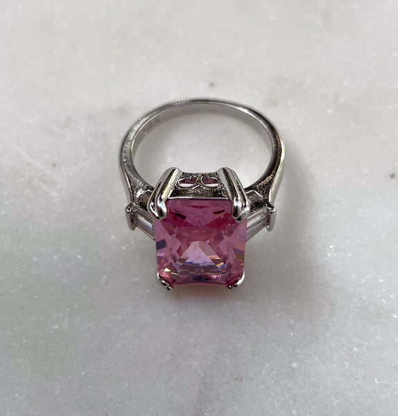 BLISSA I Luxury Pink Cubic Zirconia Ring | AAA Grade Cubic Zirconia