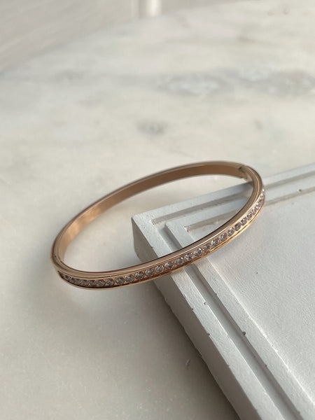 WONDERLAND | Tarnish Free | Gold/Silver/Rose-Gold | Cubic Zirconia | Bangle