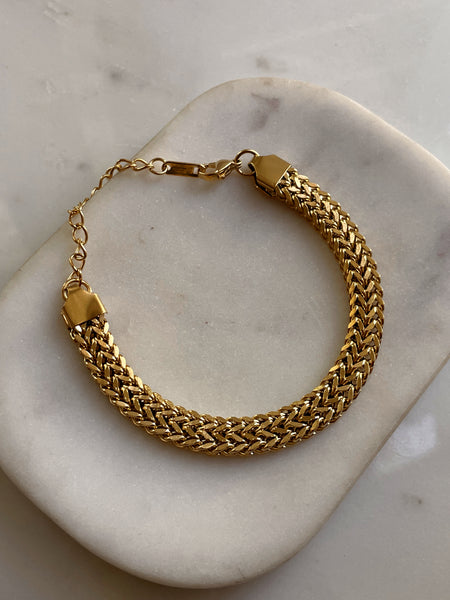KIRA | Tarnish-Free | Stainless Steel Gold Plated | Woven Necklace