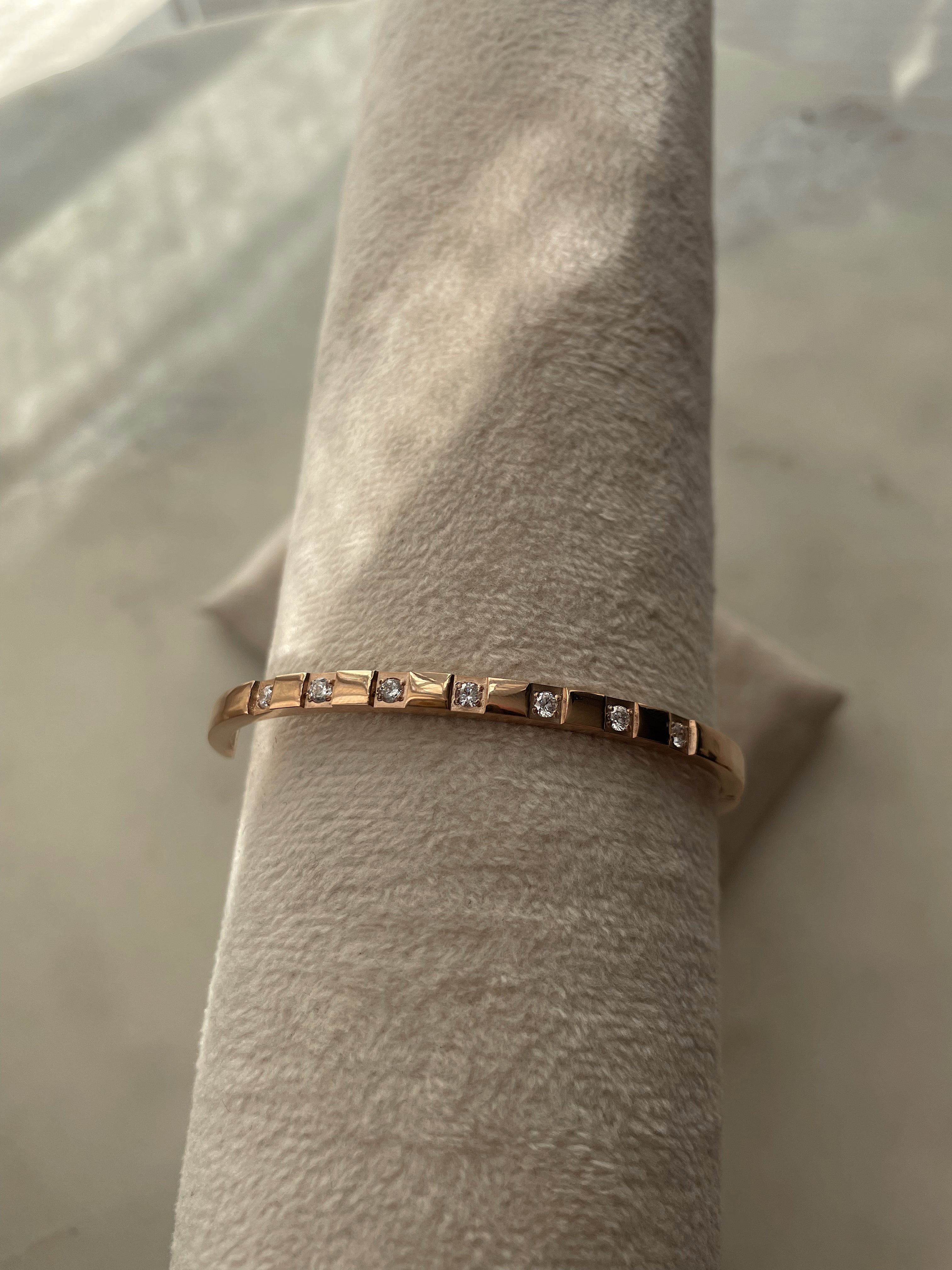 SOLSTICE | Tarnish Free | Gold/Silver/Rose-Gold | Cubic Zirconia | Bangle