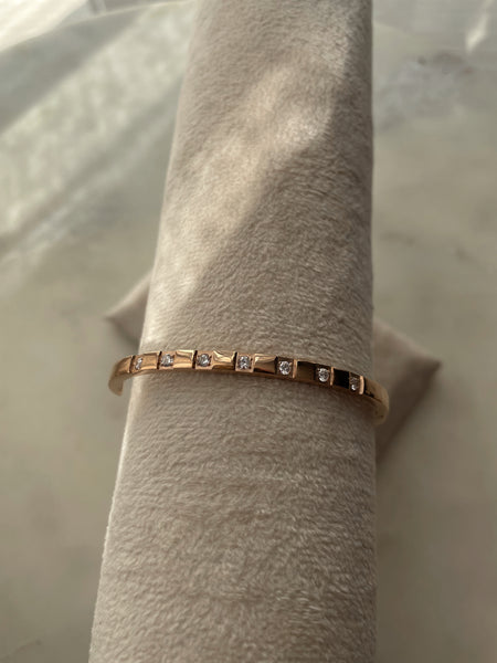 SOLSTICE | Tarnish Free | Gold/Silver/Rose-Gold | Cubic Zirconia | Bangle