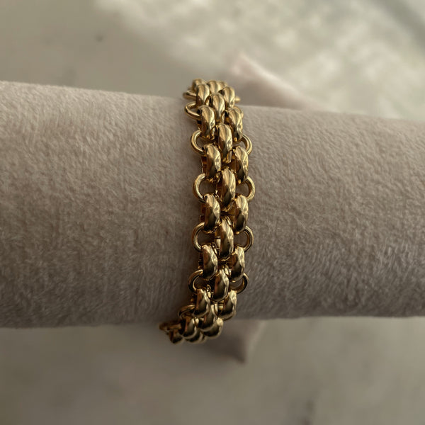 HAMPTONS | Tarnish-Free | Gold Chunky Woven Link | Necklace/Bracelet
