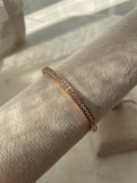 WONDERLAND | Tarnish Free | Gold/Silver/Rose-Gold | Cubic Zirconia | Bangle