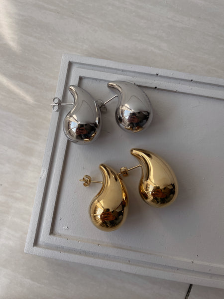 KYLIE | Gold/Silver Plated | Chunky Drop Stud | Earrings | Tarnish Free