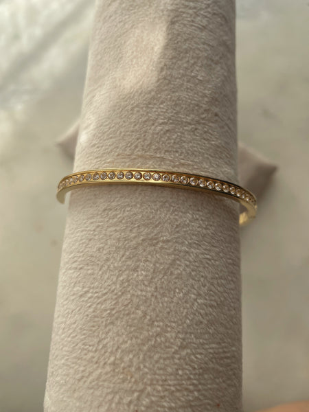 WONDERLAND | Tarnish Free | Gold/Silver/Rose-Gold | Cubic Zirconia | Bangle