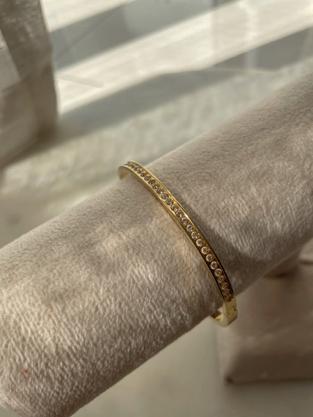 WONDERLAND | Tarnish Free | Gold/Silver/Rose-Gold | Cubic Zirconia | Bangle