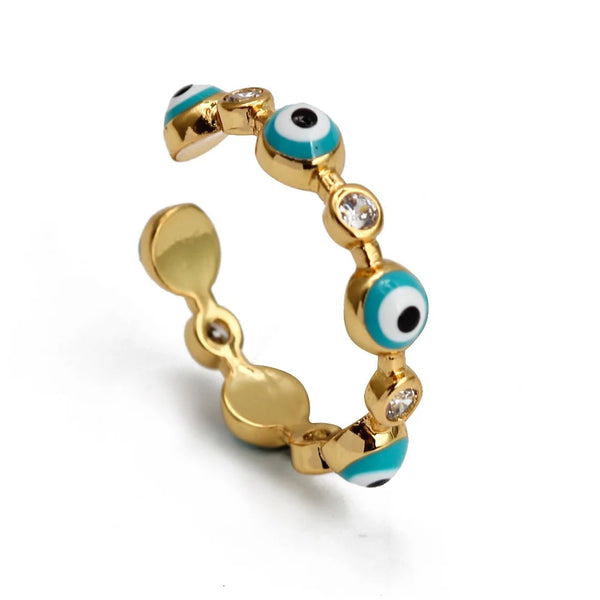 Adira | Evil Eye Adjustable Ring
