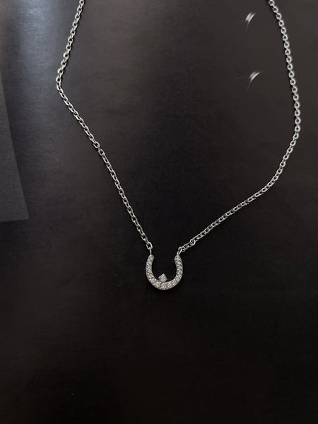 DAZZLING ARABIC INITIAL NECKLACE I Kids/Adults | Tarnish Free | Stainless Steel I 18ct gold plated Cubic Zirconia I Gold/Silver