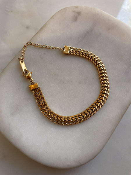 KIRA | Tarnish-Free | Stainless Steel Gold Plated | Woven Necklace