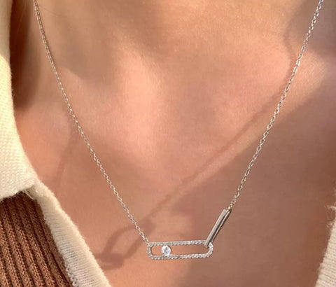JULIET | Gold/Silver Link Necklace | AAA-Grade Cubic Zirconia