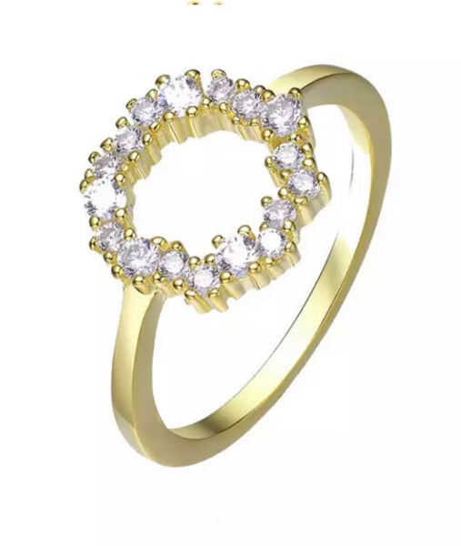 HALO | S925 Sterling Silver I 18ct gold plated I Cubic Zirconia I Pendant Necklace/Ring
