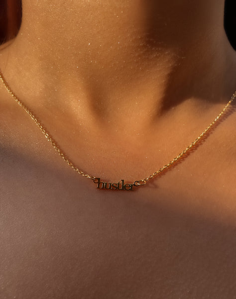Word Necklaces | Pendant Style | Tarnish Free | 18ct Gold Plated and Stainless Steel | Superwoman/Hustler/Abundant/Beautiful/Bossbabe