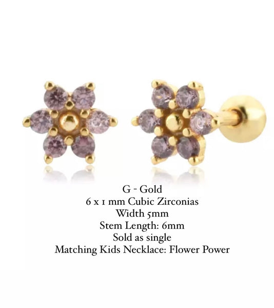 BALL-BACK STUDS I STUDS I S925 Sterling Silver | 18ct Gold/Platinun Plated | Cubic Zirconia | Single Piece