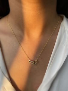 INTERLUDE | S925 Sterling Silver | 18ct Gold Plated | Link Charm Necklace